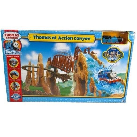 Thomas & Friends Trackmaster at Action Canyon Train Set 2008 Boxed Complete - Picture 1 of 16